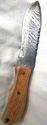 Damascus Steel Fixed Blade Hunting Knife Teak Wood