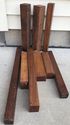 9 Pièces Lot Burma Teck Bois Bateau Bâtiment Mai