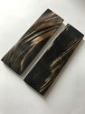 5 In Black Buffalo Horn Gold Streaks Scales Handle