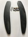 Buffalo Horn Straight Razor Scales 3/4”-1” Bla