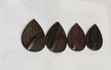 4 Pack Exotic Indian Rosewood Guitar Picks For Aco