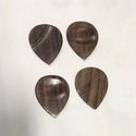 4 Pack Exotic Indian Rosewood Guitar Picks For Aco