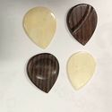 4 Pack Camel Bone & Indian Rosewood Guitar Picks A