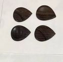 4 Pack Exotic Indian Rosewood Guitar Picks For Aco