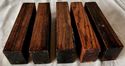 5 Cocobolo Wood Knifemaking Blanks 5x1.5x1 Tool Ha