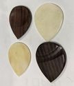 4 Pack Camel Bone & Indian Rosewood Guitar Picks A