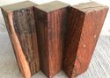 3 Cocobolo Wood 5x1.5x1 Woodworking Knife Handles 