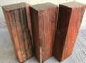 3 Cocobolo Wood 5x1.5x1 Woodworking Knife Handles 