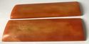 Real Camel Bone Knife Scales Dyed Orange 125x35x6m