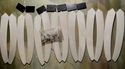 7 Matching Set Camel Bone Straight Razor Scales 5/