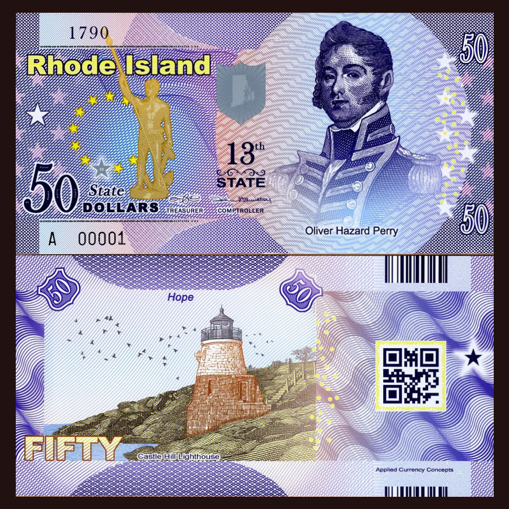 Polymer Kentucky USA States UNC Daniel Boone $50 ND 2015 P-N//L
