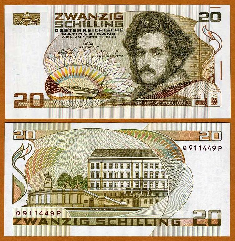 Austria, 20 schillings, 1986, P-148, last pre-Euro, UNC | eBay