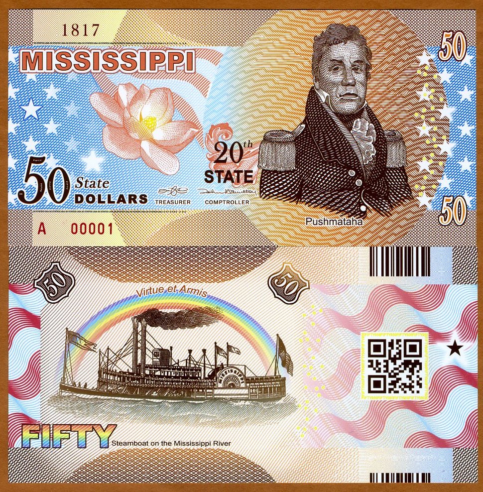 Massachusetts UNC $50 ND Polymer 2014 P-N//L USA States