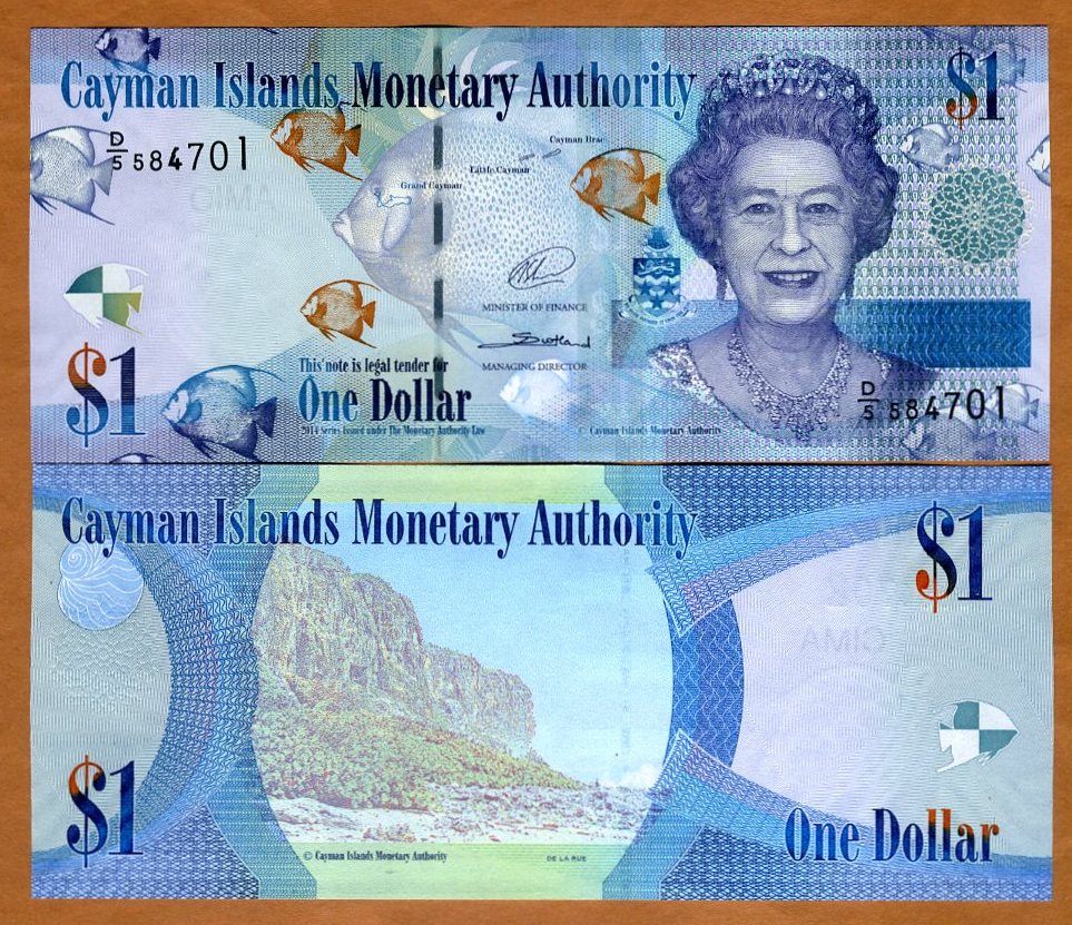 2014 QEII P 39 D//2 NEW SIGN LOW SERIAL UNC CAYMAN ISLANDS 5 DOLLARS ND 2010