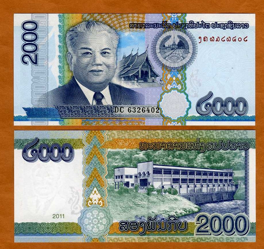 Lao / Laos, 2,000 (2000) Kip, 2011, P-41, UNC | eBay