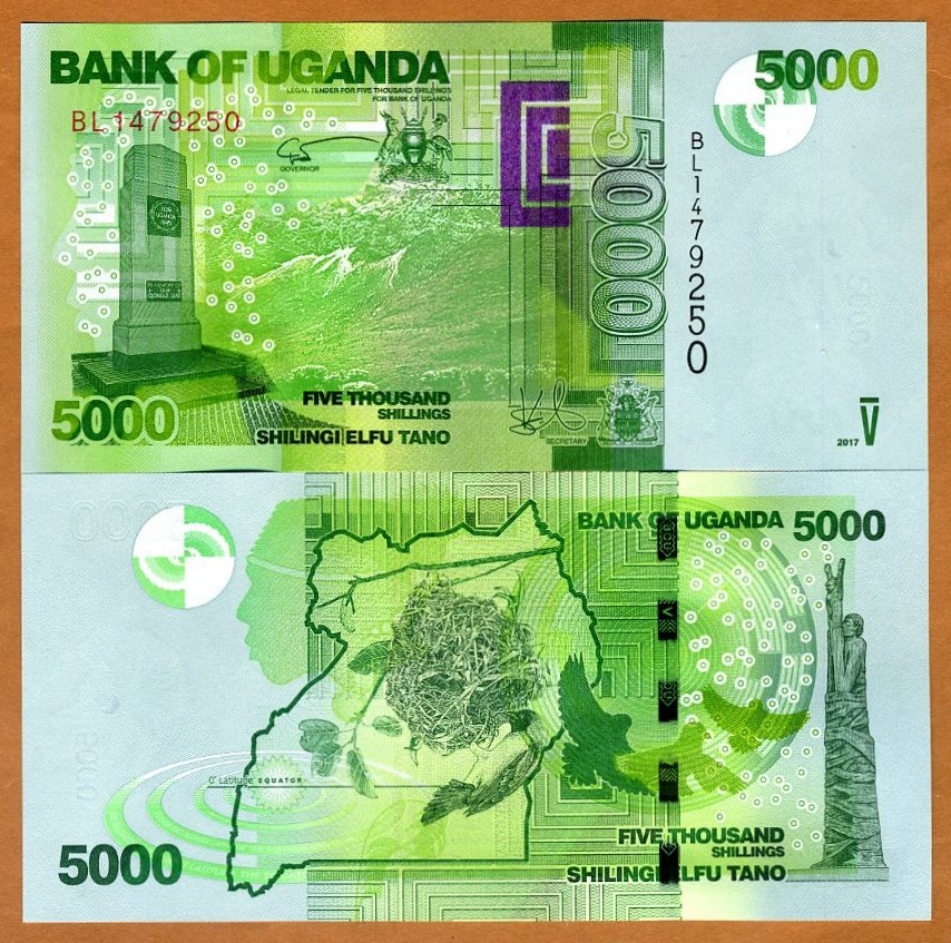 UNC Uganda P52a 10,000 10.000 10000 shillings 2010 we combine