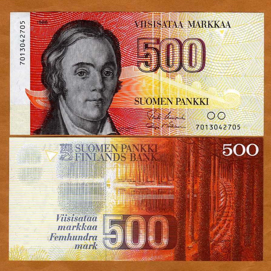 Finland, 500 Markkaa 1986 P-116 pre-Euro UNC | eBay