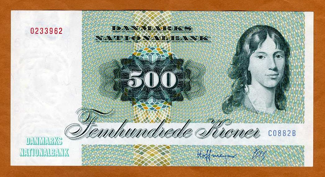 Denmark, 500 Kroner, serie 1972, 1988, P-52d, UNC | eBay