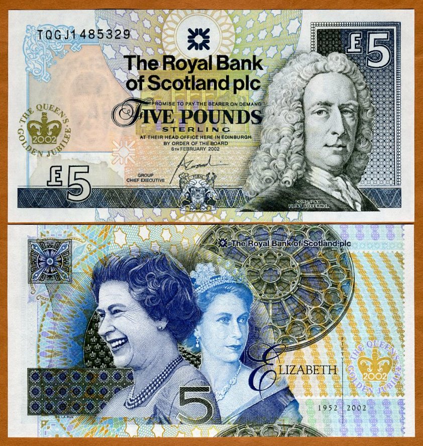 Scotland QEII UNC /> Commemorative Diamond Jubilee 6-6-2012 P-368 10 pounds