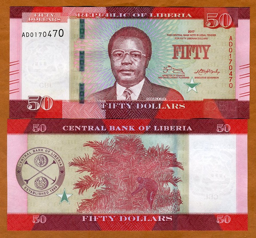 500 dollars 2018 Liberia Hippo UNC /> New High Denomination 2017 P-New