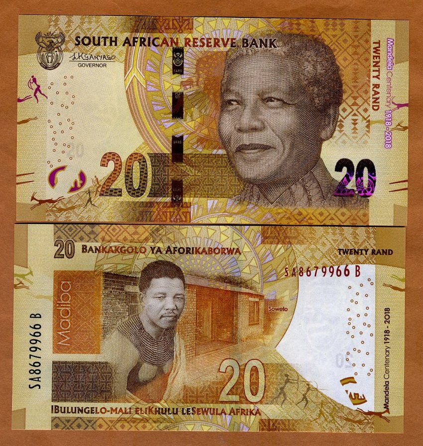 South Africa 20 Rand 2018 Nelson Mandela Commemorative//Polymer//pNew UNC