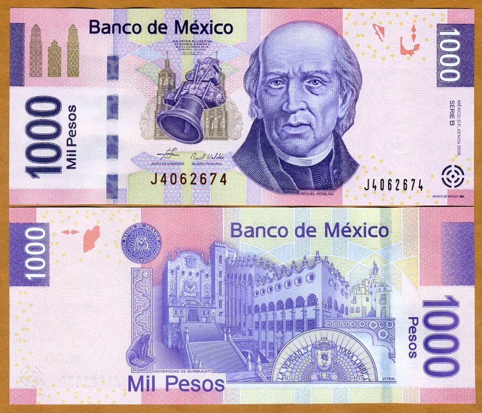 Mexico 1000 Pesos 2006 UNC P-127b