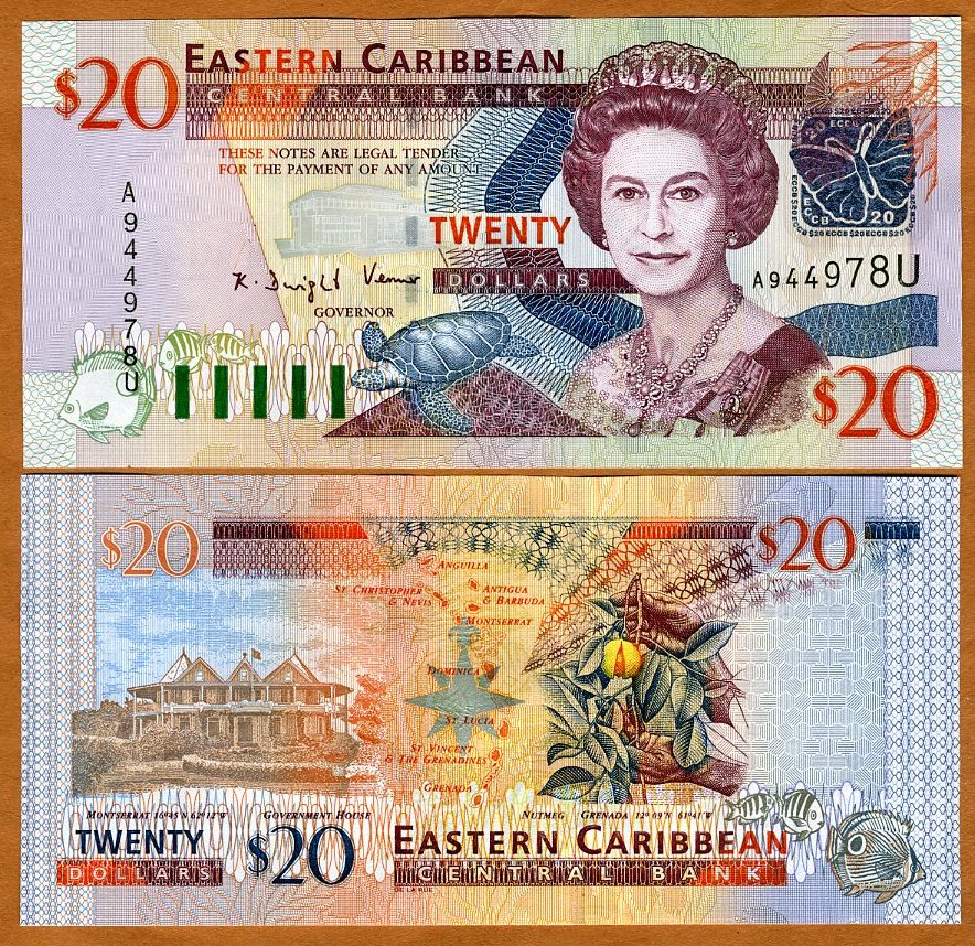 Dominica Eastern East Caribbean $20 P-44d 2003 UNC