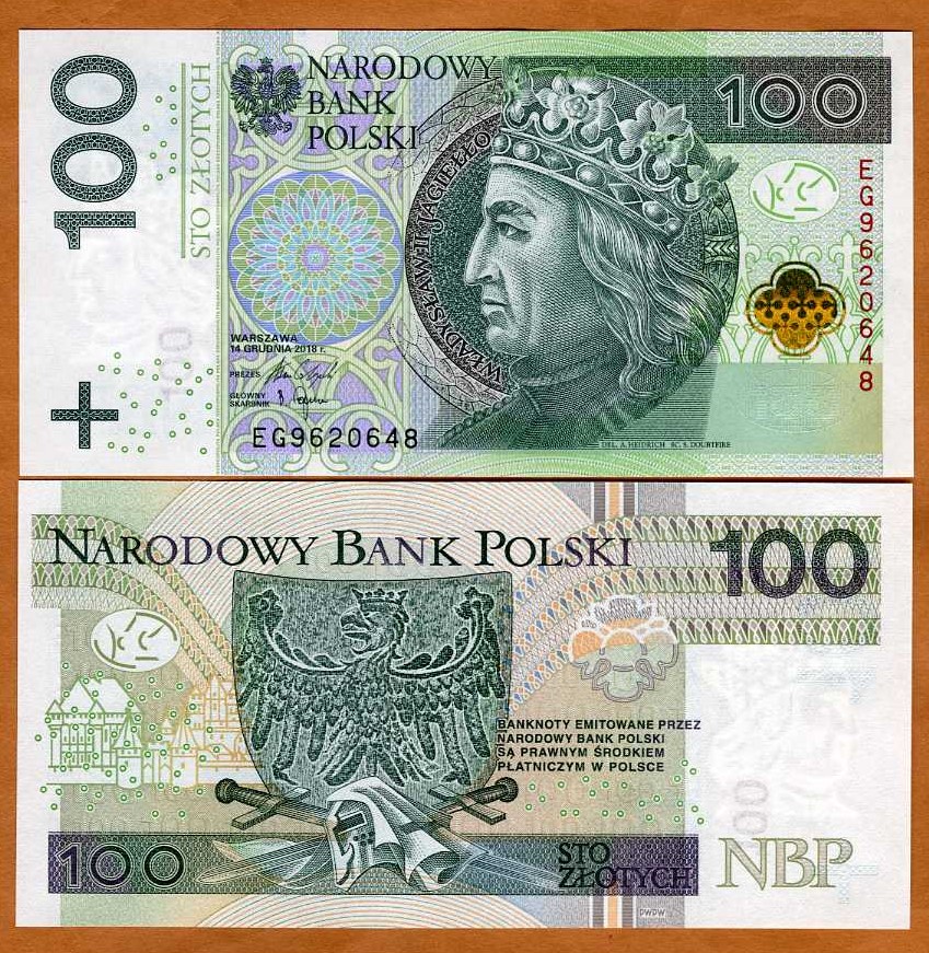 Poland, 100 Zlotych, 2018, P-186b, UNC | eBay