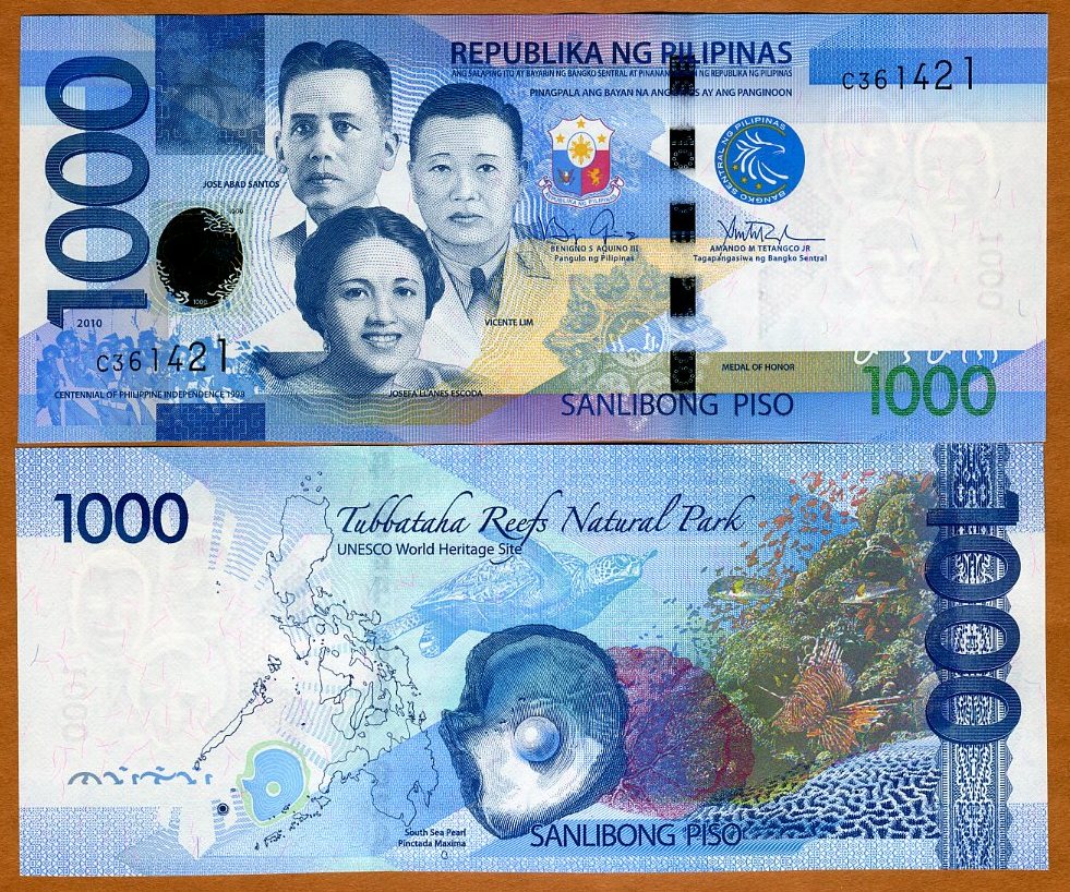 philippines 1000 piso 2010 2011 p new unc ebay