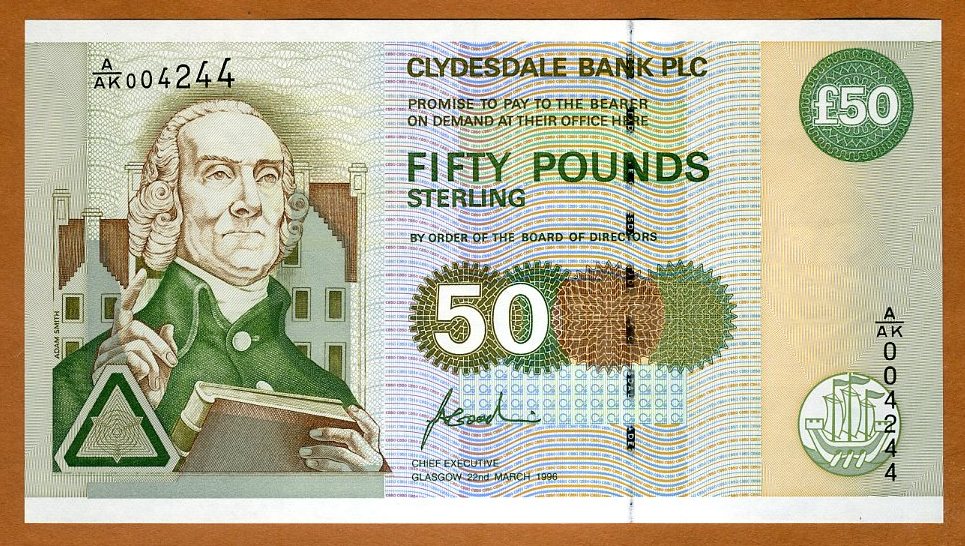Scotland 10 Pounds p-229Q 2017 Clydesdale Bank UNC Polymer Banknote