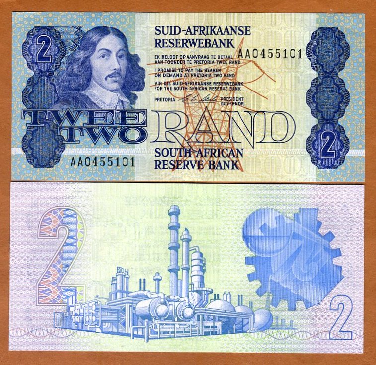 P-122b 50 Rand ND 1990 AA-Prefix UNC /> Lion South Africa