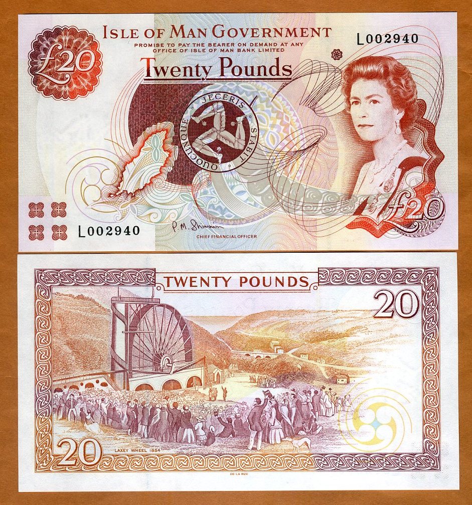 Shipping free £1 isle of man Gem UNC prefix AA