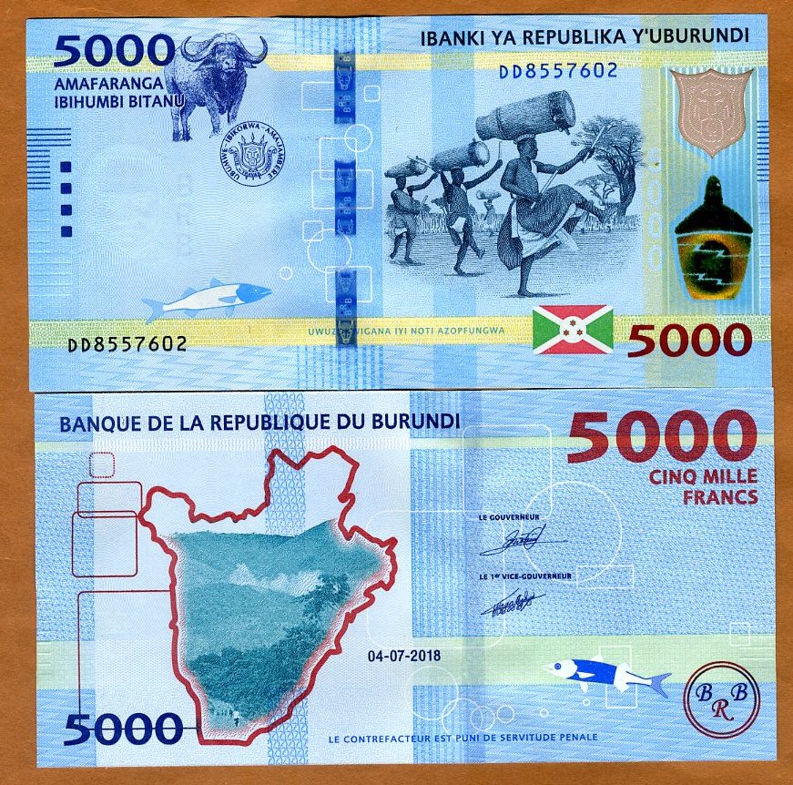 Burundi 500 Francs 2018 2019 New Signature UNC P-New