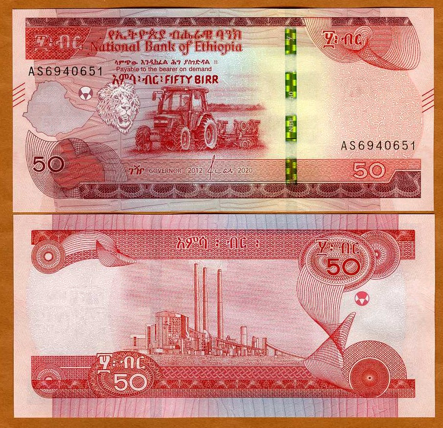 ETHIOPIA 10,50,100,200 BIRR 2020 UNC P New!