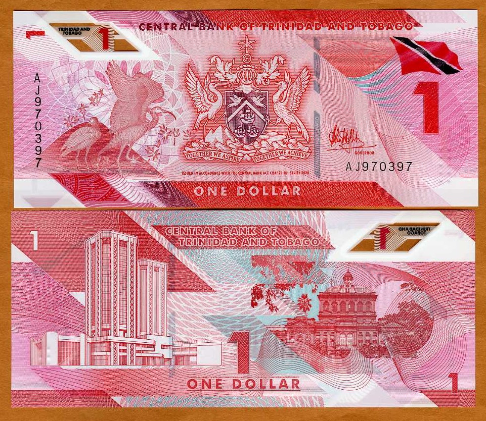 TRINIDAD & TOBAGO 5 Dollars Banknote World Polymer Money Currency Pick pNEW  2020