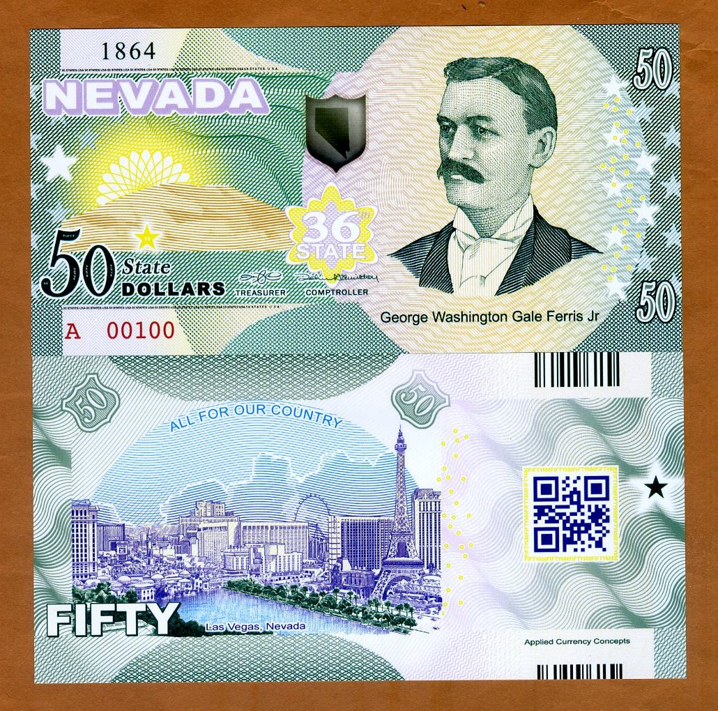 Scott Fitzgerald ND Polymer UNC 2018 $50 Minnesota USA States