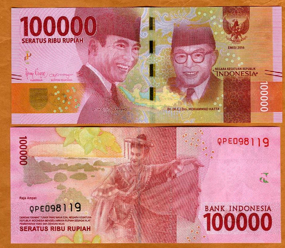 Indonesia 100,000 Rupiah Banknote, 1999, P-140, UNC, Polymer