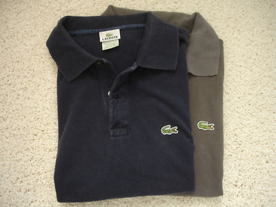 wmorrisw : Lot of 2 mens lacoste alligator polo shirts 4 small S