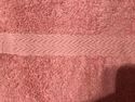 ONE VINTAGE PINK TERRY CLOTH GUEST HAND TOWEL FOR 