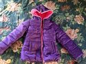 Girls Purple Winter Bubble Jacket Coat Ski NWT Pin