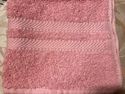 ONE VINTAGE PINK TERRY CLOTH GUEST HAND TOWEL FOR 