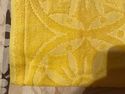 PAIR VINTAGE BRIGHT YELLOW TERRY CLOTH GUEST HAND 