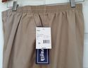 NWT Laura Scott Tan Khaki Casuals Full Elastic Pul