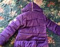 Girls Purple Winter Bubble Jacket Coat Ski NWT Pin
