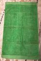 PAIR VINTAGE TERRY CLOTH BRIGHT GREEN GUEST HAND T
