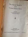 1942 WWII The Naval Reserve of US Navy Book Govern