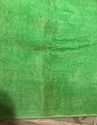 PAIR VINTAGE TERRY CLOTH BRIGHT GREEN GUEST HAND T