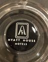 Original Vintage Hyatt House Hotels Round Glass As