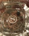 Original Vintage Sheraton Hotel Square Glass Ashtr