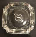 Original Vintage Sheraton Hotel Square Glass Ashtr